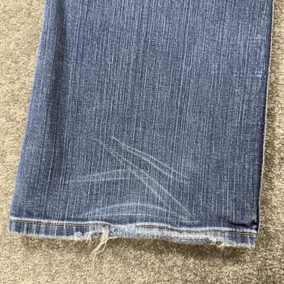 BKE Wendi Stretch Bootcut Medium Wash Denim Jeans Womens 31x31.5 Distressed Y2K - Picture 11 of 12